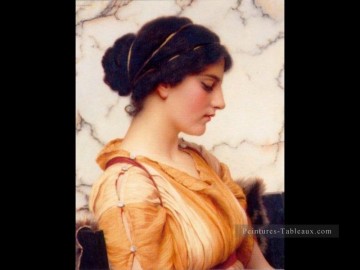  dame - Sabinella 1912 néoclassique dame John William Godward